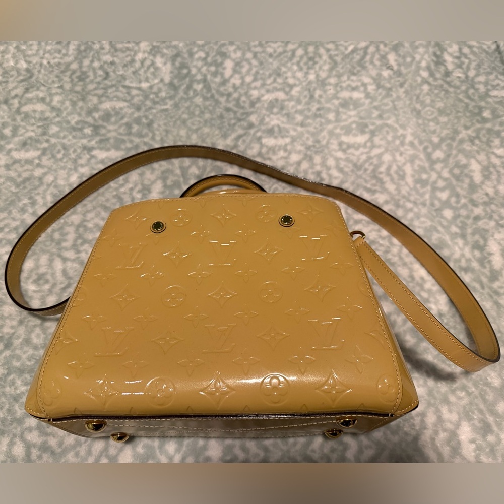 Louis Vuitton Montaigne Vernis Monogram Patent Leather BB Satchel Bag